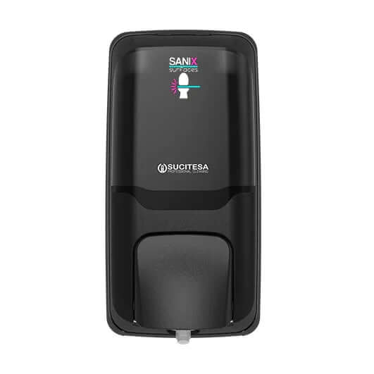 Dispensador Desinfetante Spray Preto Tampo Sanita WC Casa Banho Sucitesa