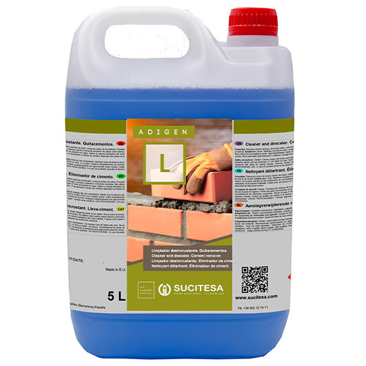 ADIGEN L Desincrustante Extra Forte Cimentos Calcário Juntas tipo Siril Profissional Concentrado garrafao 5 litros