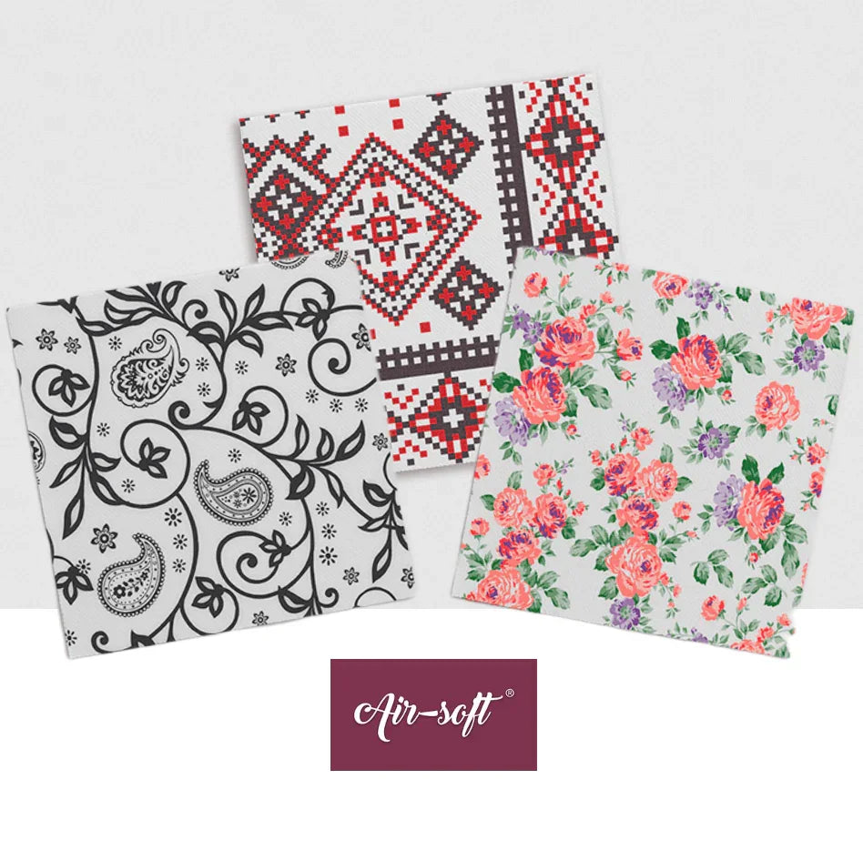 GUARDANAPO CORES DECORADOS 40x40 AIRSOFT