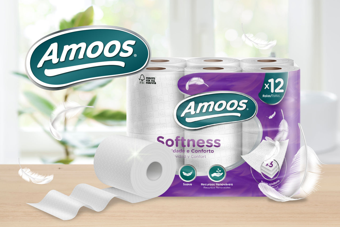 AMOOS SOFTNESS (18 Rolos)