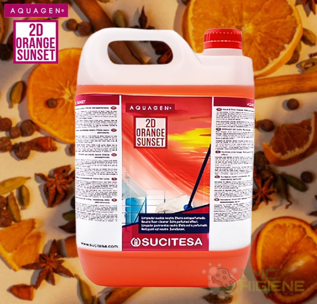 Detergente Pavimentos Neutro Extra Perfumado 5 Litros AQUAGEN 2D de aroma ORANGE SUNSET da SUCITESA