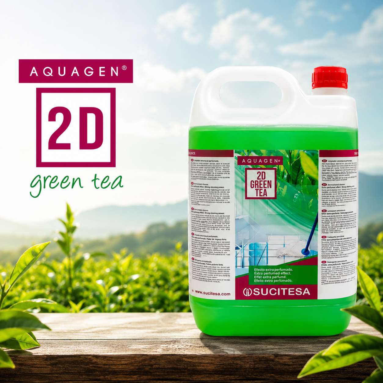 AQUAGEN 2D GREEN TEA 5L 1L