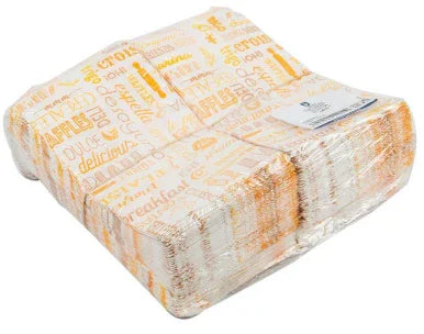 Saqueta Papel Decorada Parole 12+5x22cm Take Away Pastelaria Café Padaria Pão Bolos Take Away Sandes