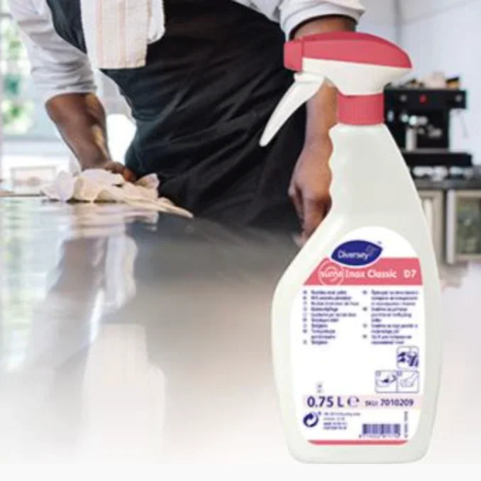 SUMA INOX D7.1 - Detergente Limpador Superfícies em Inox Spray 750ml