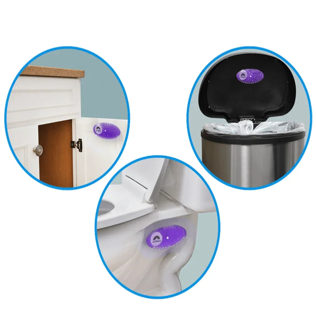 Bloco Ambientador Extra Perfumado URIWAVE CURVE para espaços publicos em detalhe