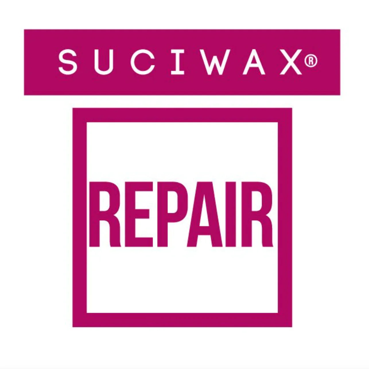 Logotipo da cera autobrilhante amarela para madeiras SUCIWAX REPAIR