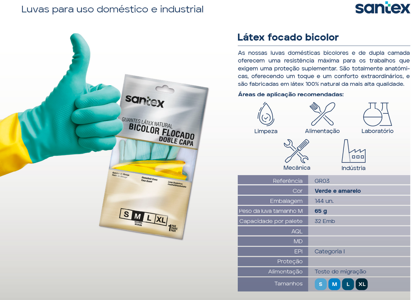 DELFI PRO LMB Luva Latex Bicolor