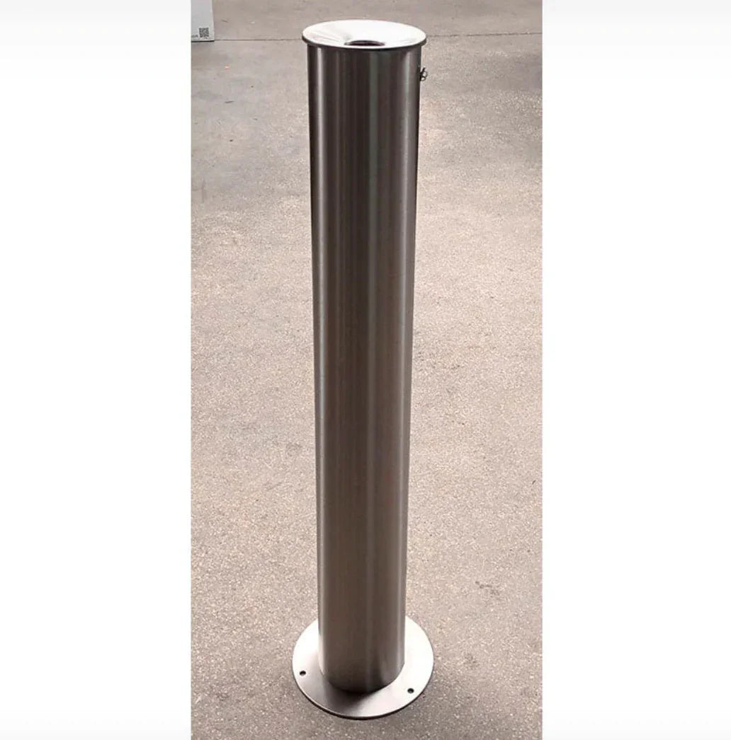 Cinzeiro Inox Pé Alto Empresas Escritórios Hotel Lojas Centro Comercial