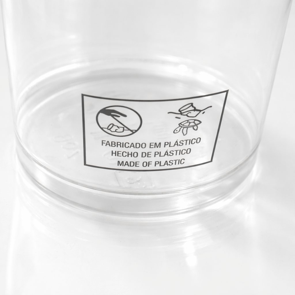 Copo PET Transparente 360ml 266ml 480ml