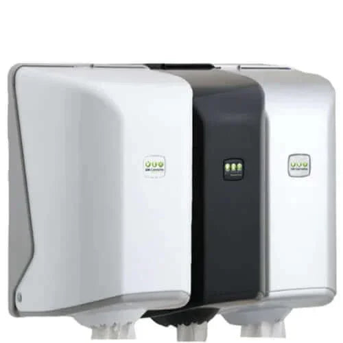 Dispensador Rolo Papel Espiral Branco Preto Cinzento Plástico ABS Cozinhas Mecha Barril Zeta Chaminé Renova Joker Amoos