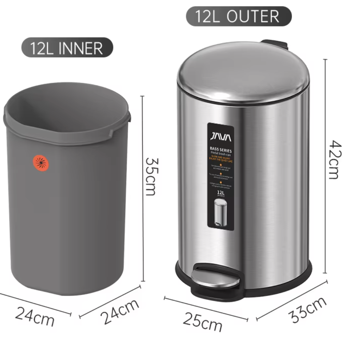 DELFI JAVA RD PEDAL BIN