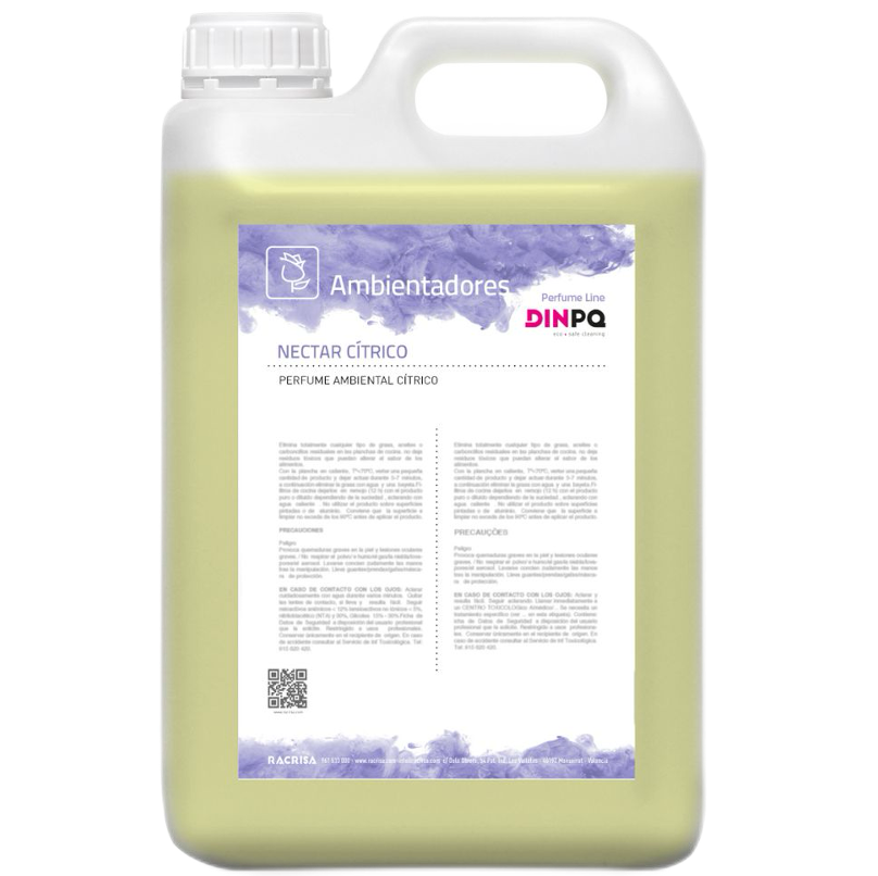 DINPQ NECTAR CITRICO Ambientador Líquido Profissional Concentrado Garrafão 5 litros