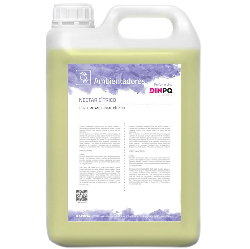 Ambientador Líquido Profissional 5 Litros da marca DINPQ NECTAR de aroma citrico