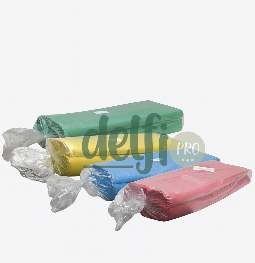 DELFI PRO SCI Saco Lixo Cor Verde Amarelo Azul Branco Vermelho Industrial 150 litros Reciclagem Ecoponto Empresas Separação Resíduos Profissional Embalagem 10Kg