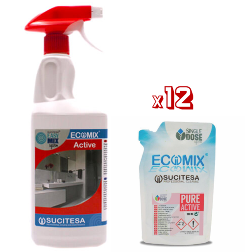 ECOMIX PURE ACTIVE MDS Detergente Limpador WC Cítrico Perfumado Spray