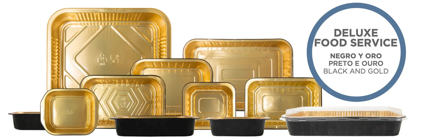 Embalagem Alumínio Retangular Lacada 500ml Take Away (50un)