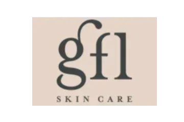 Logotipo da gfl Skin Care, marca especializada em cuidados com a pele.