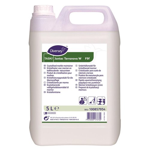 JONTEC TERRANOVA Cristalizador Vitrificador Pavimentos Mármore Profissional Concentrado DIVERSEY Garrafão 5L