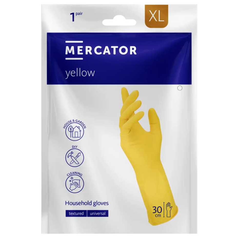 DELFI BASIC LMF Luva Latex Borracha Tamanho XL 1 Par