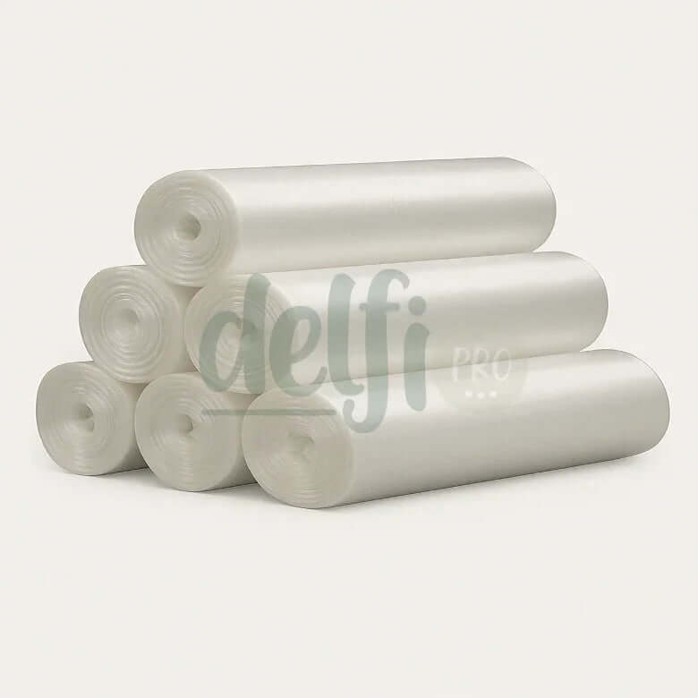 Saco Lixo Transparente Rolo 50L Empresas Sacos Tratamento Resíduos Reciclagem