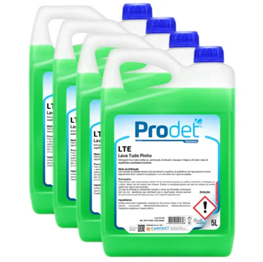 Detergente Lava Tudo Perfumado 5 Litros Garrafão PRODET LTE Multiusos Profissional Empresas Violeta Pinho