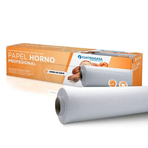 Papel Vegetal Profissional Rolo 100M Siliconizado Cozinhas Profissionais Industriais Pastelaria Forno