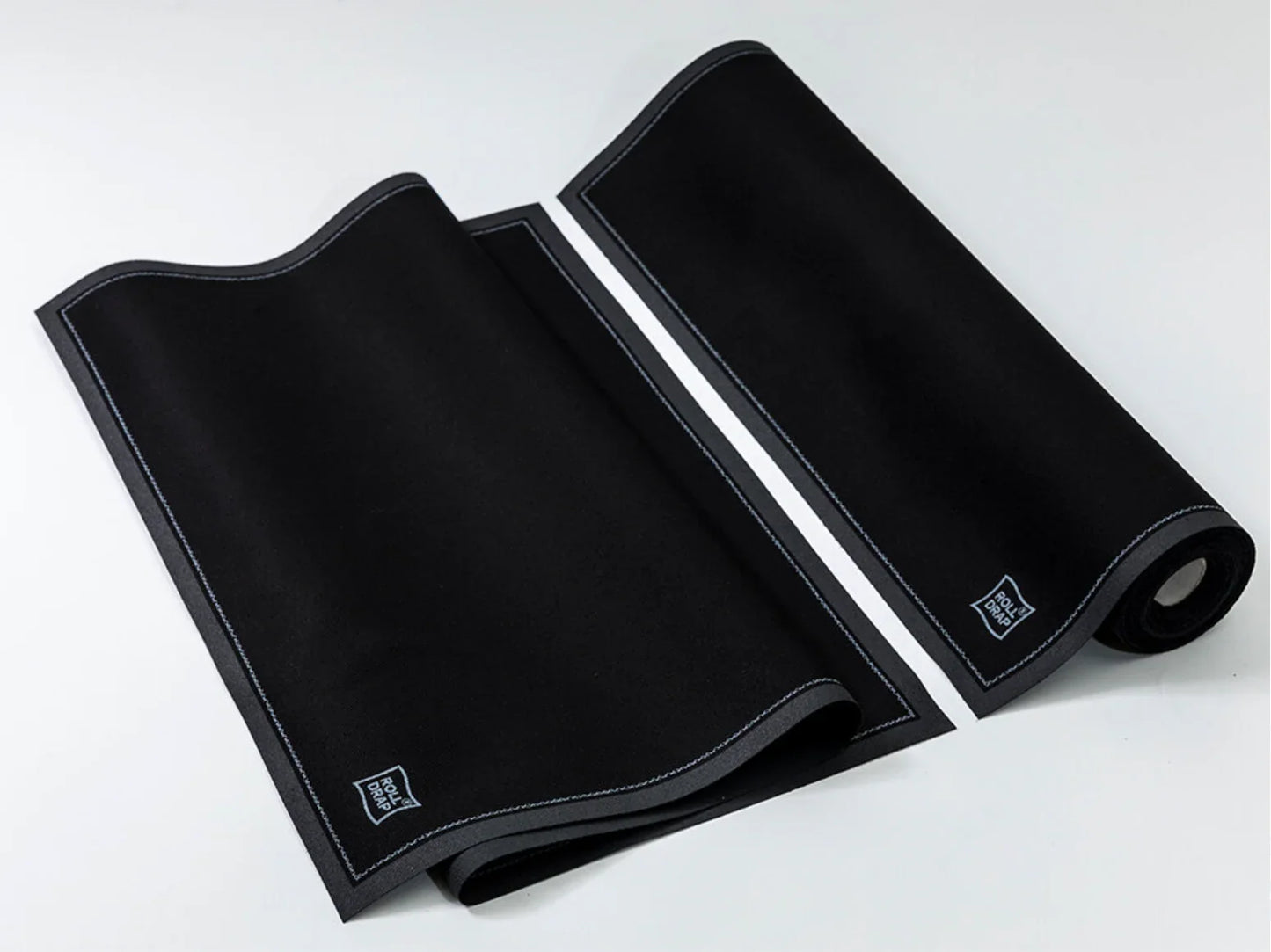 Rolo de Pano de Hotelaria Roll Drap | Pk10 - Panos pretos para limpeza e polimento de superfícies delicadas.