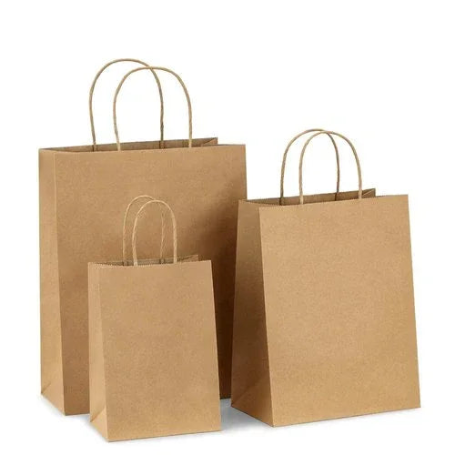 Saco Kraft Asa Torcida 32+11x42cm Take Away Menu Restaurante Compras Loja