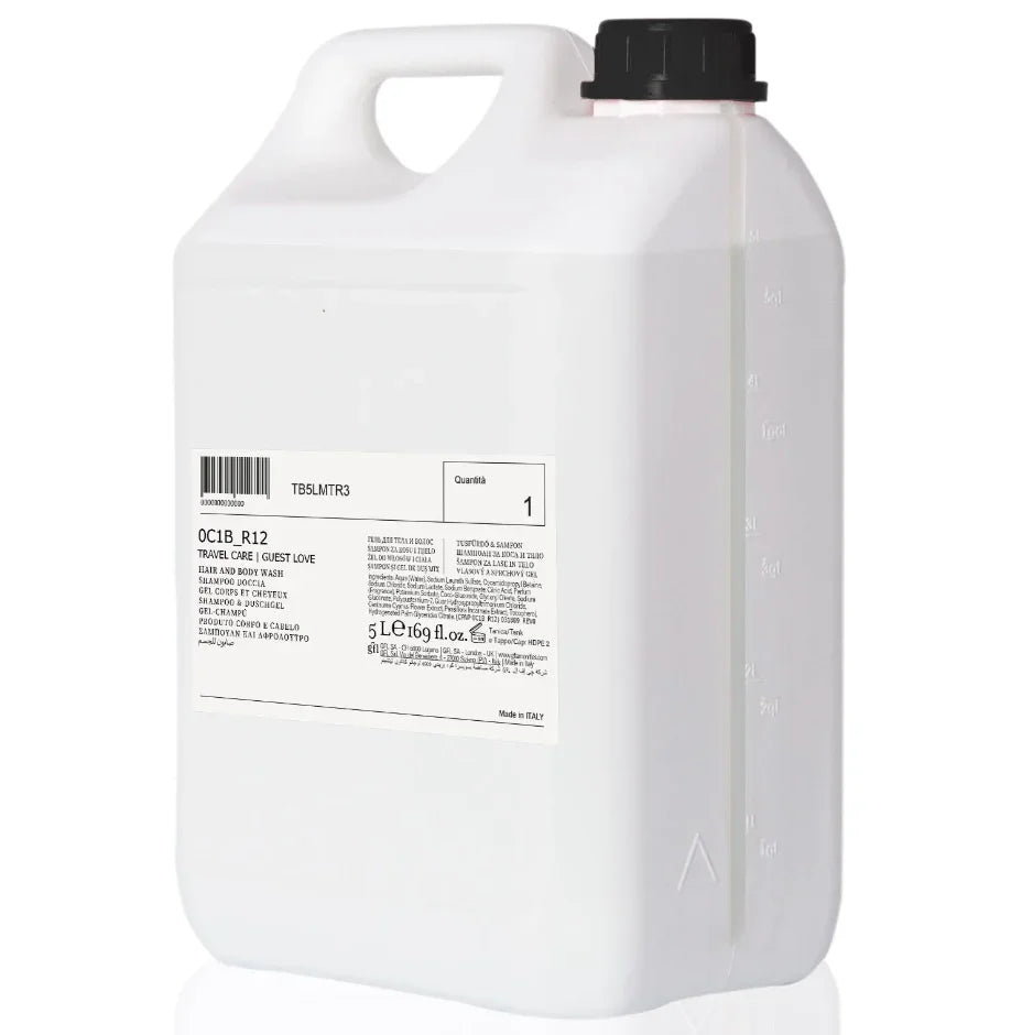 Gel de Mãos e Champô 2em1 TRAVELCARE 480ml - embalagem embalagem de plástico com rótulo