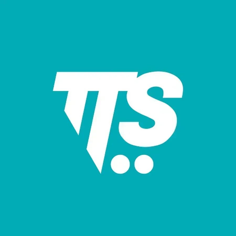 Logotipo da TTS, fabricante de carrinho limpeza hospitalar.