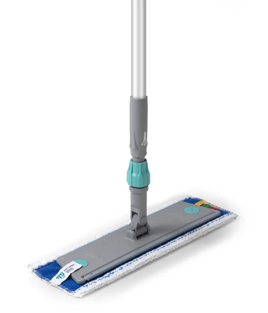 Mopa Microfibra Multiusos 40cm para Sistema Velcro TTS - mopa plana com propriedades anti-bacterianas e design versátil.