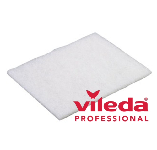 VILEDA PRO ESF BRANCO Esfregao Abrasivo Branco Cortado Profissional Alta Qualidade Empresas Casas de Banho WC Vidros