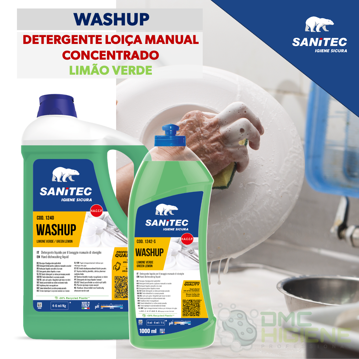 SANITEC WASHUP LEMON