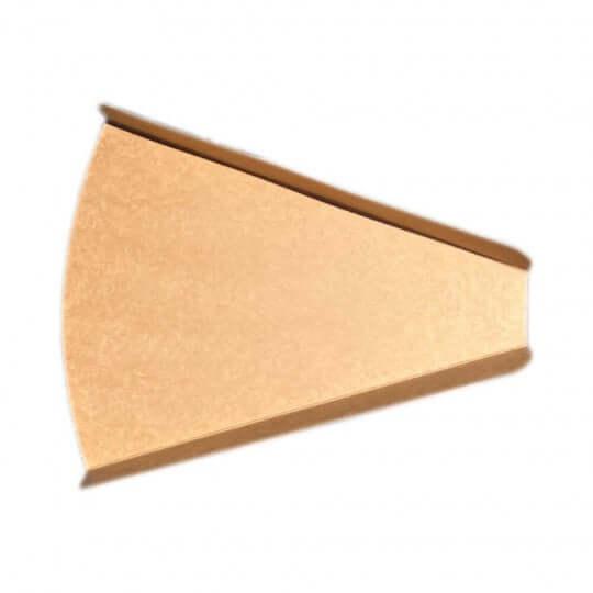 Pá Triangular Fatia Pizza Take Away | Base triangular de cartão kraft para fatia de pizza | Pack 50un