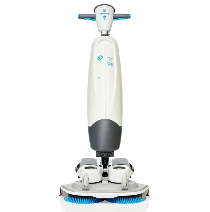 Máquina de limpeza i-mop XL com escova azul padrão, ideal para limpeza eficiente de superfícies.