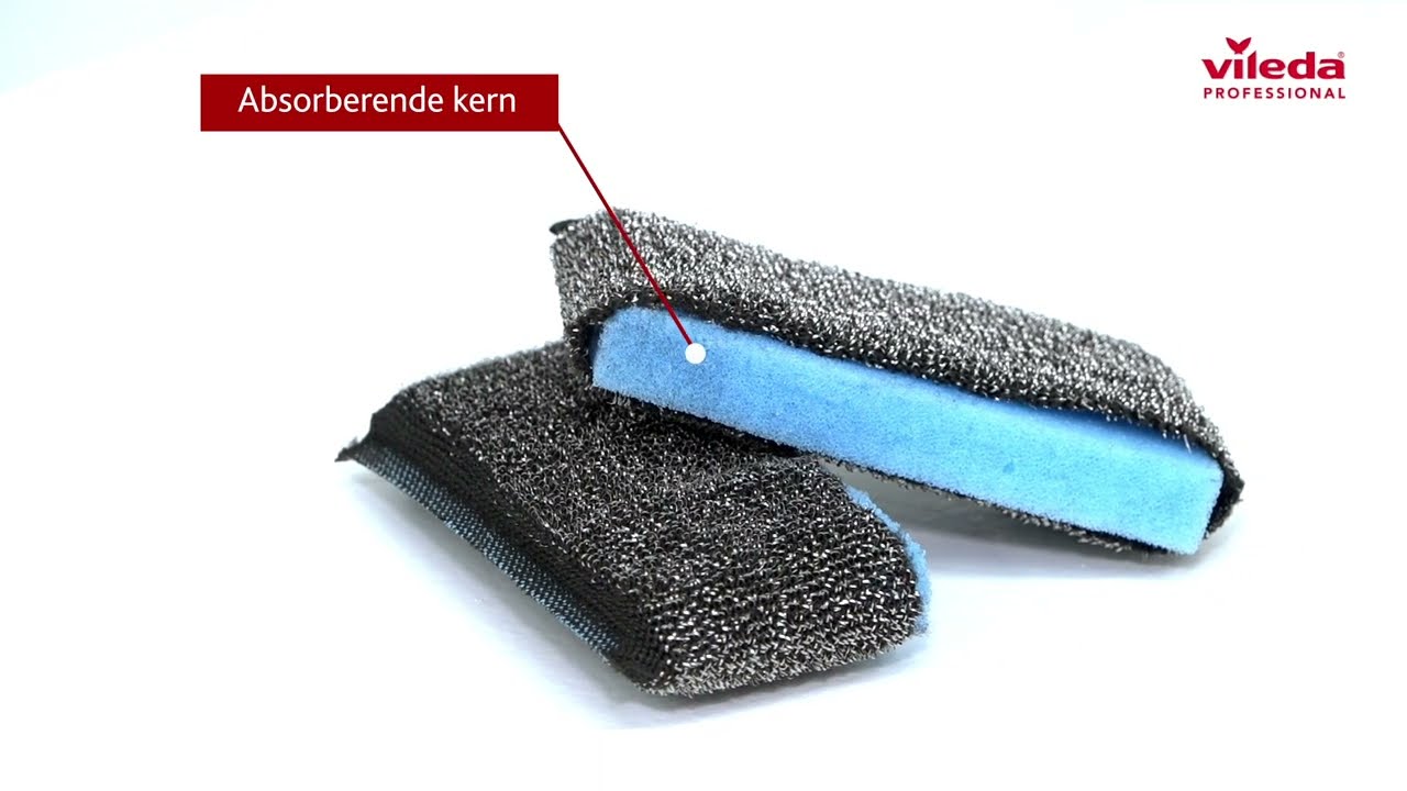 VILEDA POWERINOX Esfregão Esponja Inox Profissional