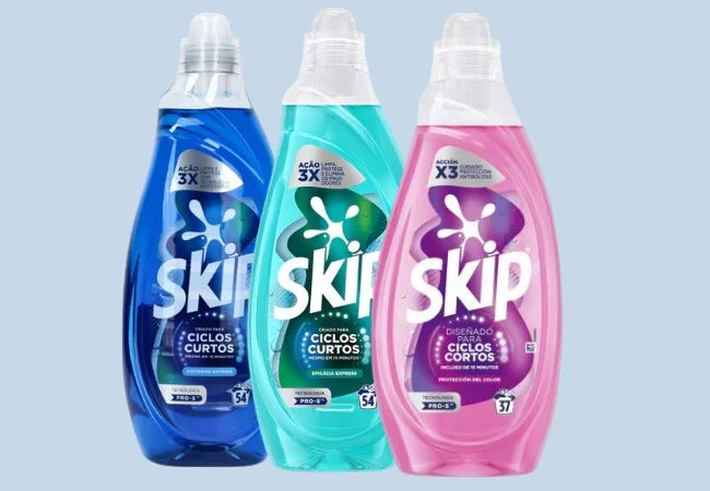 Gama de Detergente Líquido de Máquina da Roupa SKIP CICLOS CURTOS