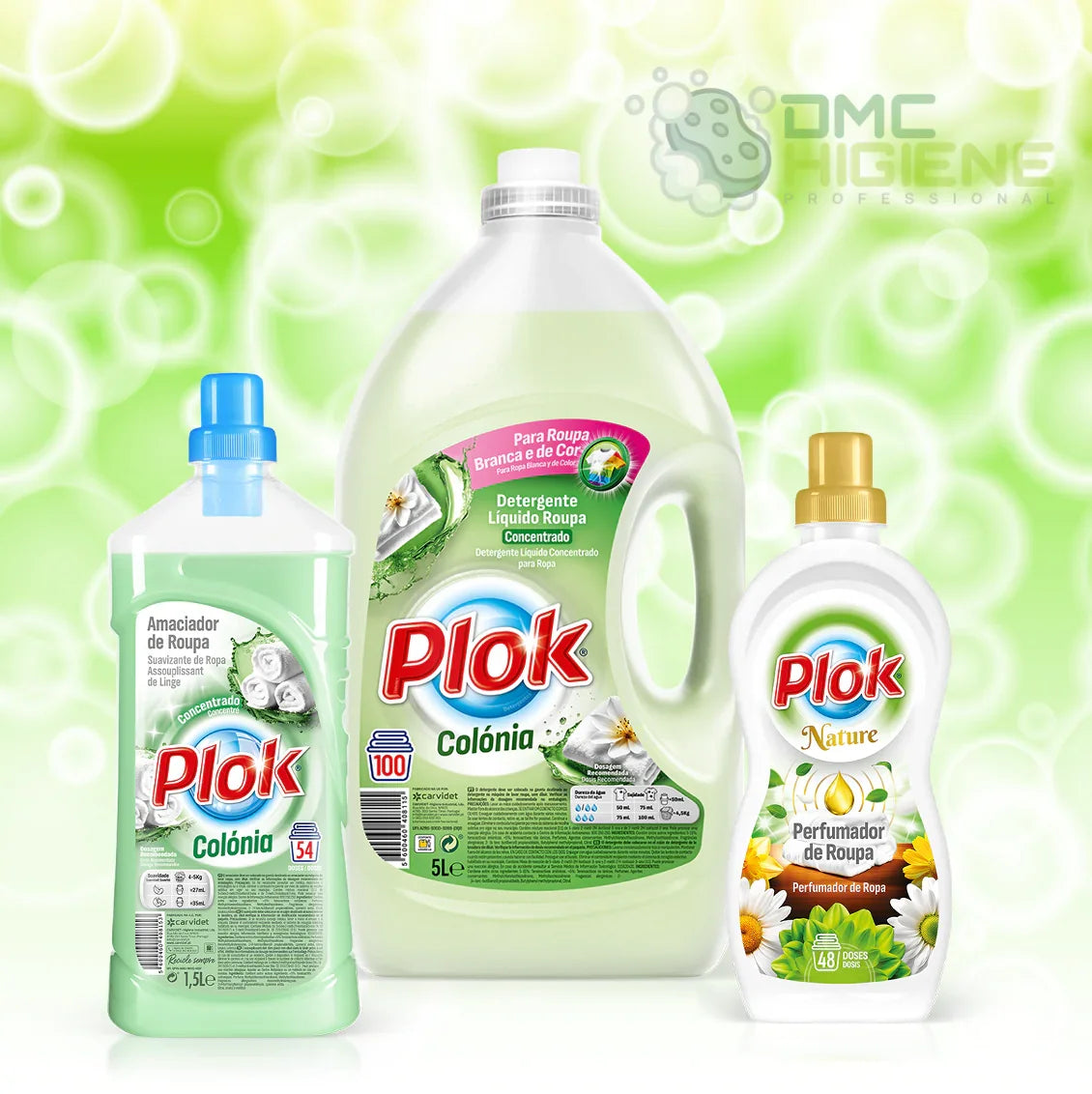 Plok Detergentes Lavandaria Doméstica Casa Detergente Roupa Colónia Amaciador Perfumador Concentrado