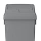 Papeleira Cinzenta com Tampa Basculante Profissional 50 Litros