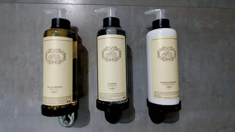 Suporte de Parede para Garrafas Dispensadoras de Amenities