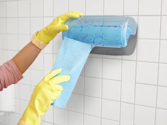 Pano Multiusos Rolo Vileda Seca Mais Profissional Azul 10 Metros Empresas