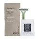 Kit de Barbear Descartável com lâmina reciclada e gel de barbear, ideal para hotelaria, embalagem prática, Grammo.