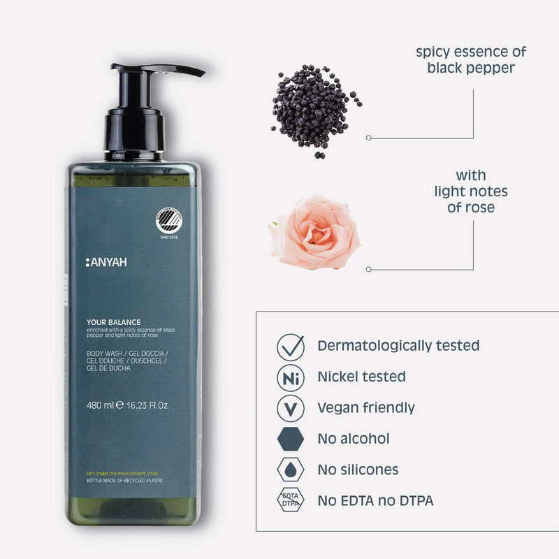 Gel de Banho Ecológico ANYAH 480ml
