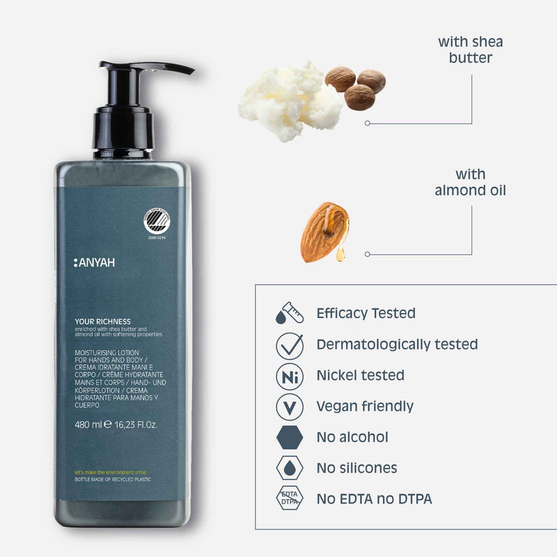 Loção Hidratante Corporal Ecológica ANYAH 480ml