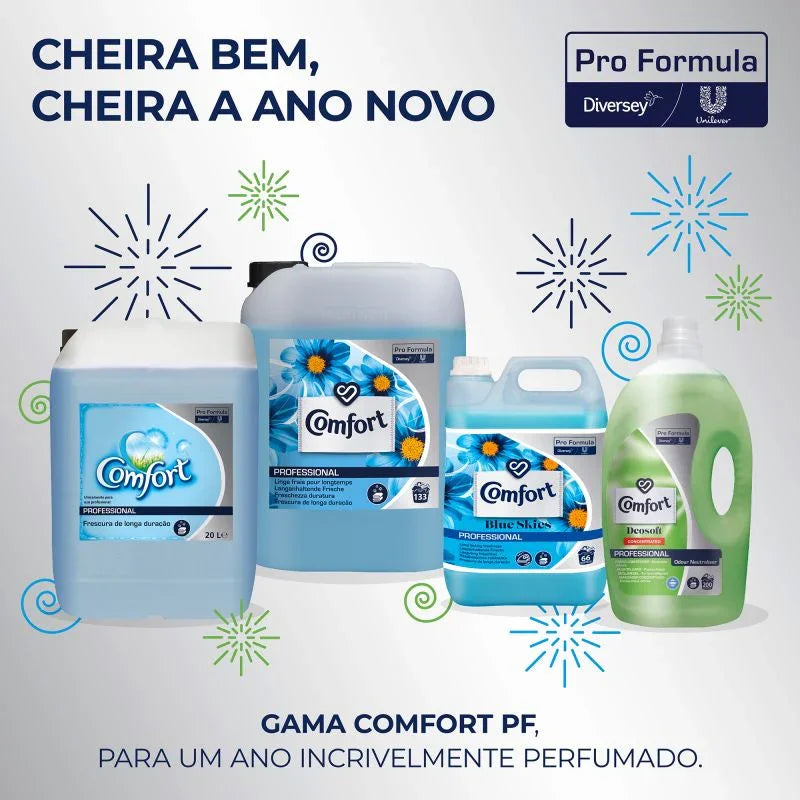 gama completa de Amaciador da Roupa Concentrado Comfort Profissional 10L