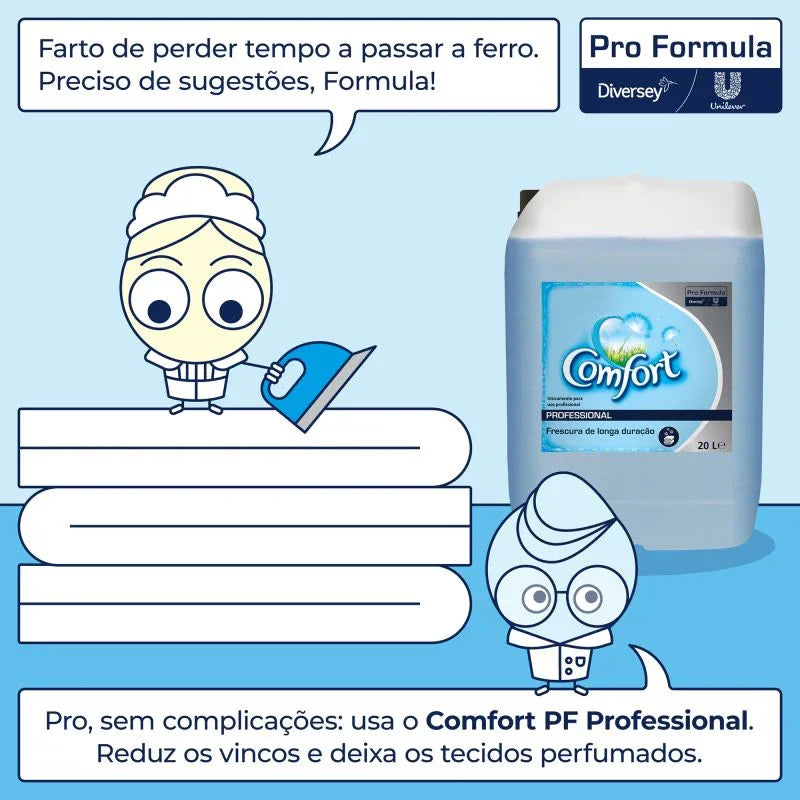 imagem comercial de Amaciador da Roupa Concentrado Comfort Profissional 10L
