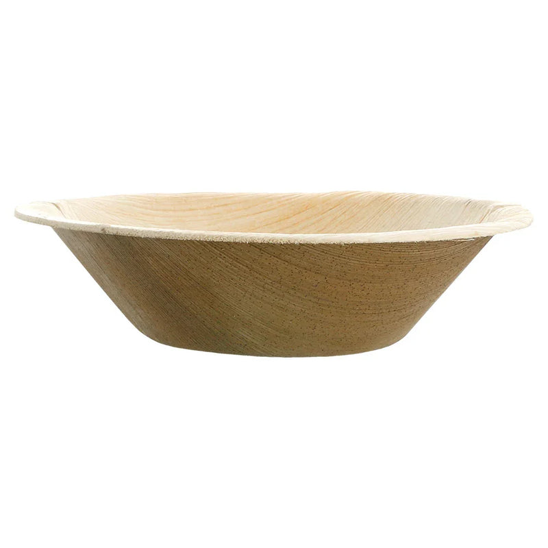Bowl Redondo Pequeno de Folha de Palmeira | Ideal para catering, aperitivos e entradas | Pack 25un.