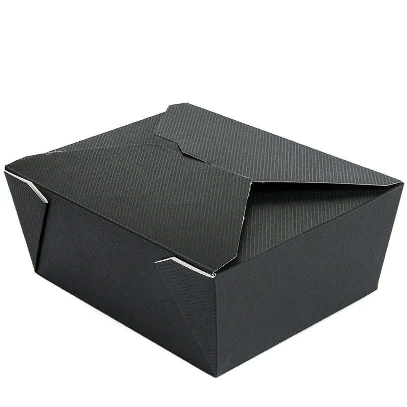 Cross Pack Box GDP ThePACK CROSS BOX L | Embalagem Kraft Preta Take Away 1980ml ...