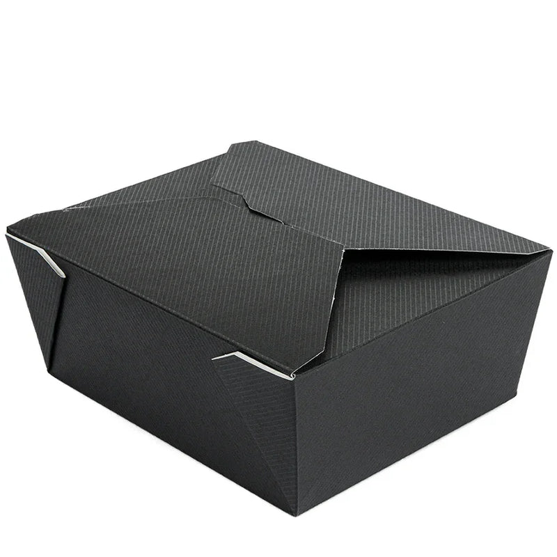 Caixa Take Away Plana Preta 2910ml (50un)