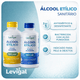 Álcool Etílico Sanitário | Levigal | 70% e 96% vol | Antisséptico e Desinfetante | 250ml | Indicado para pele e objetos